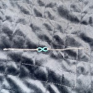 Tiffany and Co. turquoise infinity bracelet